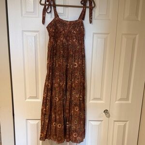 Ulla Johnson Rust Floral Maxi Dress